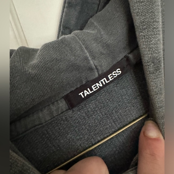 Talentless Steele grey sweatshirt hoodie size small. - Picture 2 of 3